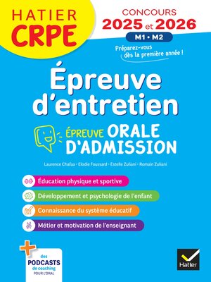cover image of Epreuve d'entretien--CRPE 2025--Epreuve orale d'admission